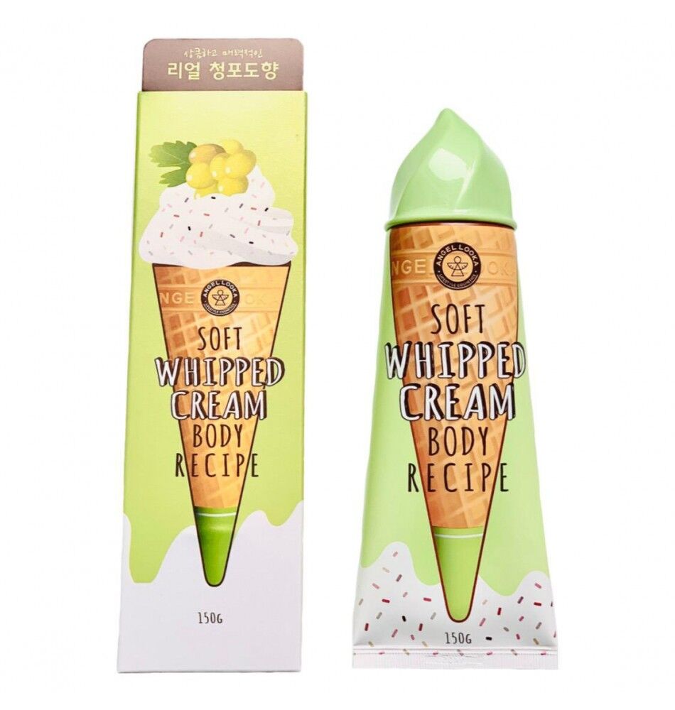 Angel Looka Soft Whipped Cream Body Recipe Green Grape, 150 гр