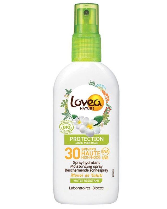 Lovea зволожуючий спрей SPF 30, 100% мінеральний захист, 100 мл
